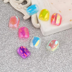 3D Holo Aurora Glass Nail Stickers Rainbow Effect Films DIY Nail Art