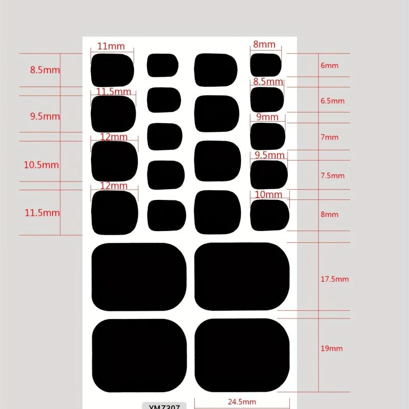 Glitter Toe Nail Stickers Self Adhesive Foot Decals for Nail Art