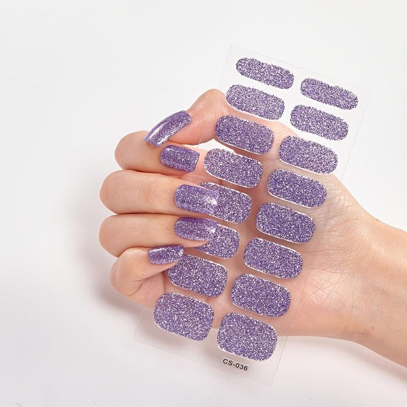 Full Cover Nail Art Stickers Self Adhesive Nail Decals for Women
