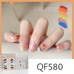 Waterproof Nail Polish Stickers Self Adhesive Decal Strips