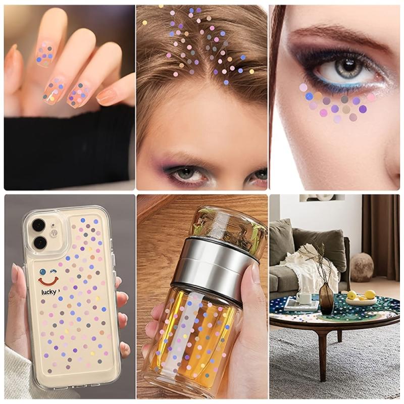Holographic Glitter Sequins for Makeup Body Face Slime Resin Craft