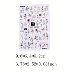 Summer Water Decal Nail Art Sticker Set