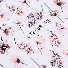 Summer Water Decal Nail Art Sticker Set