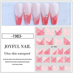 French Gradient Nail Art Sticker Self Adhesive Nail Decoration