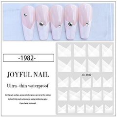 French Gradient Nail Art Sticker Self Adhesive Nail Decoration
