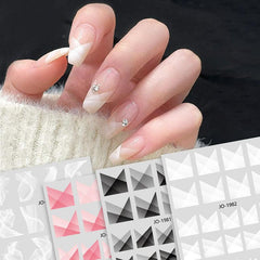 French Gradient Nail Art Sticker Self Adhesive Nail Decoration