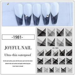 French Gradient Nail Art Sticker Self Adhesive Nail Decoration