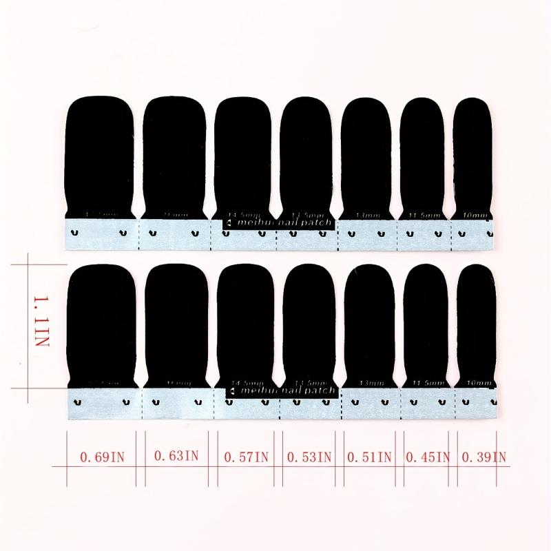 Colorful Adhesive Nail Wraps for Salon Nail Art at Home