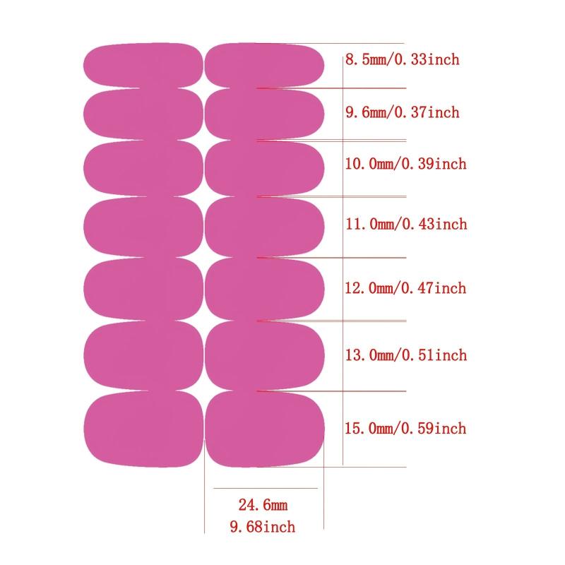 Spring Summer Nail Stickers For Women Sets Self Ashesive Solid Nail Sticker