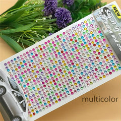 504 Pcs Self Adhesive Rhinestone Stickers for Face Eyes Nails Body Decoration