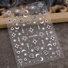 5D Self Adhesive Geometric Nail Art Stickers