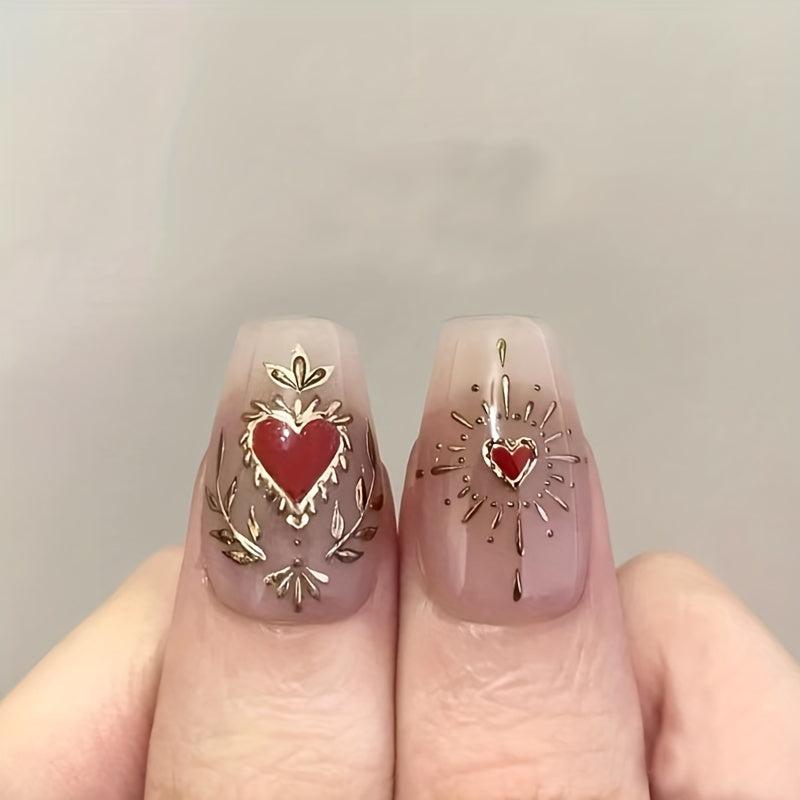 5D Self Adhesive Geometric Nail Art Stickers