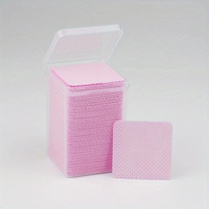 Eyelash Extension Glue Wipes Soft Non-woven Fabric Lint Nail Polish Remover