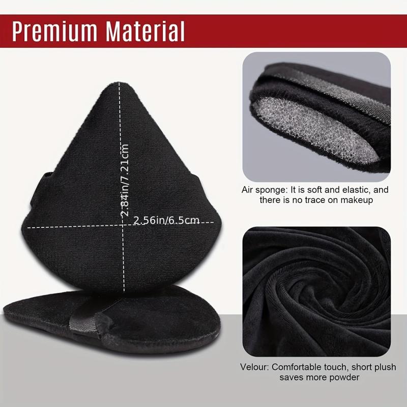 10 PCS Triangle Powder Puffs Soft Plush Powder Sponge Makeup Foundation Sponge