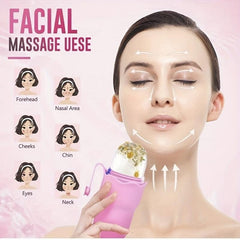 Portable Silicone Face Ice Roller for Puffiness and Cold Care Massage