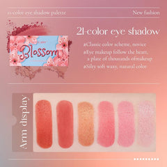 Long Lasting 21 Eyeshadow Palette with Mirror