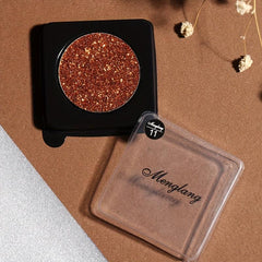 Green Monochrome Glitter Eyeshadow Powder for Stage Makeup