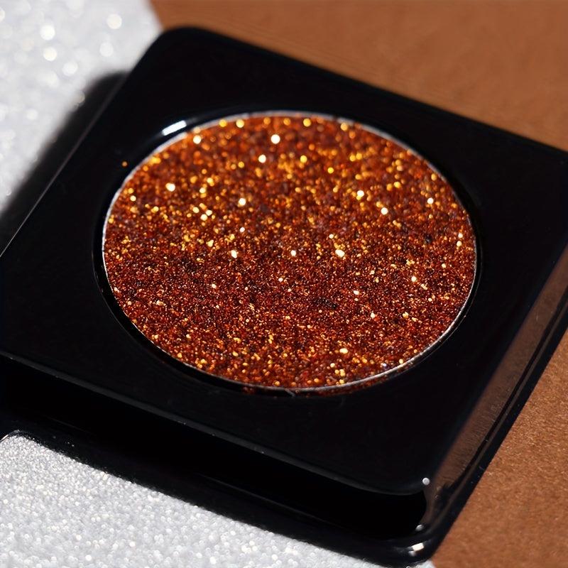 Green Monochrome Glitter Eyeshadow Powder for Stage Makeup