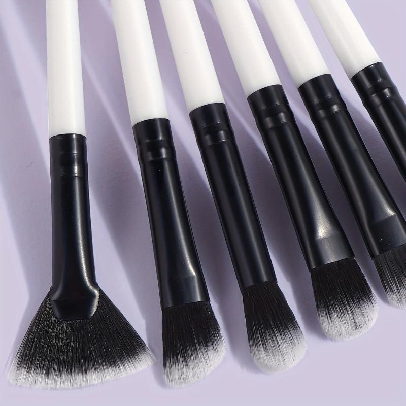 6pcs Travel Makeup Brush Set for Eye Shadow & Highlight