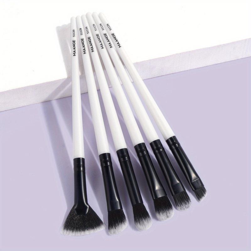 6pcs Travel Makeup Brush Set for Eye Shadow & Highlight