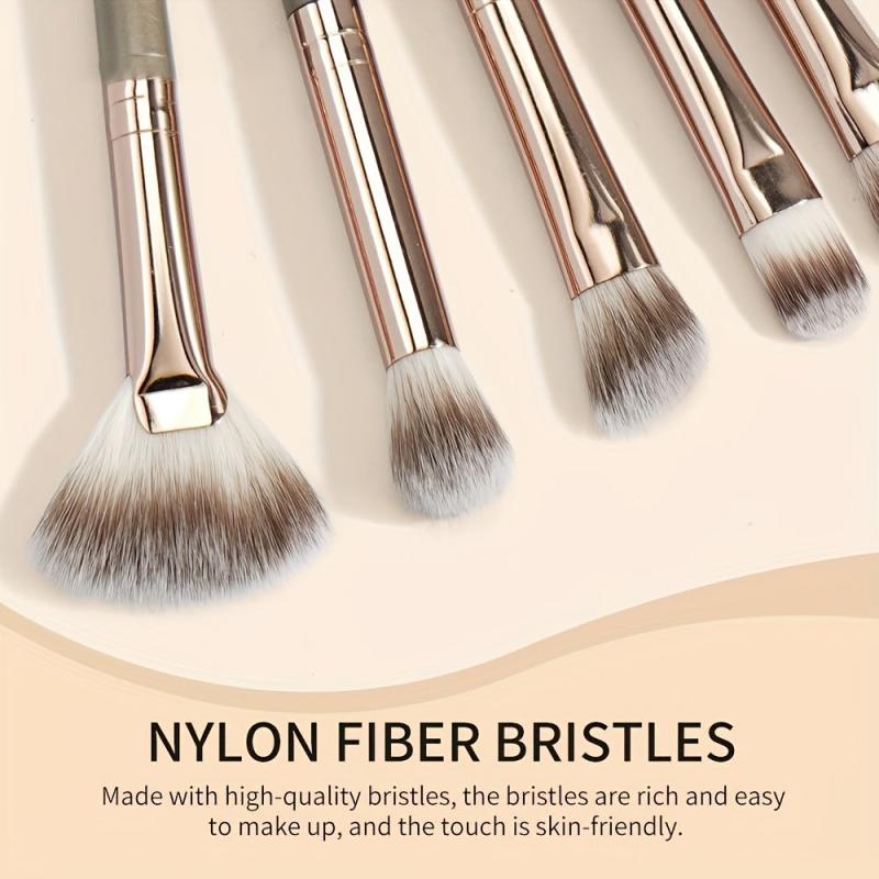 6pcs Travel Makeup Brush Set for Eye Shadow & Highlight