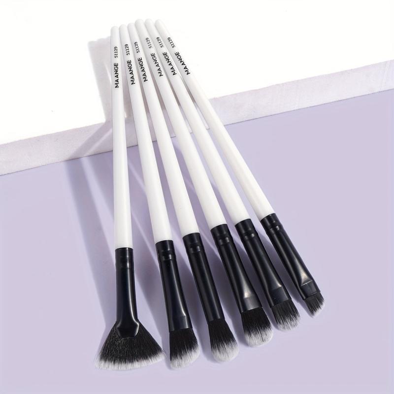 6pcs Travel Makeup Brush Set for Eye Shadow & Highlight