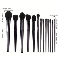 Makeup Brushes 13pcs Synthetic Handle Set Kabuki Foundation Powder Blush Brush