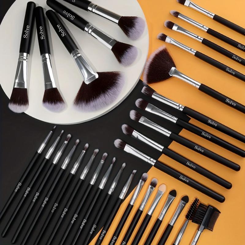 32-Piece Professional Makeup Brush Set Wooden Handle Eyeshadow Face Brushes Kit