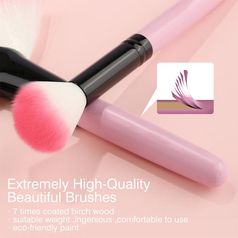 24pcs Makeup Brushes Set with Makeup Sponge and 2pcs Powder Puff