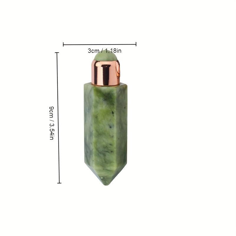Face Massager Essential Roller Bottle Crystal Jade Massage Column Roll On Bottle