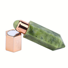 Face Massager Essential Roller Bottle Crystal Jade Massage Column Roll On Bottle