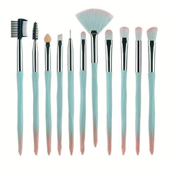 YxN 4 15pcs Pink Makeup Brush Set