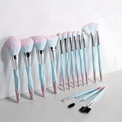 YxN 4 15pcs Pink Makeup Brush Set