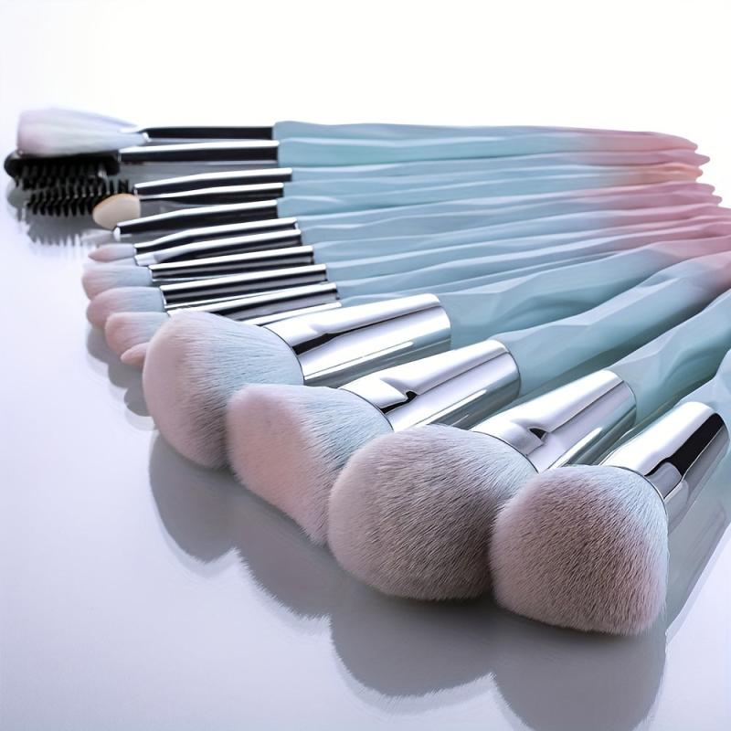 YxN 4 15pcs Pink Makeup Brush Set