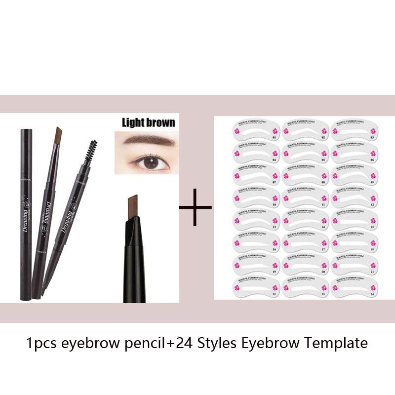 Waterproof Eyebrow Pen Double Headed Natural Makeup Easy Wearing Eyebrow Pencil