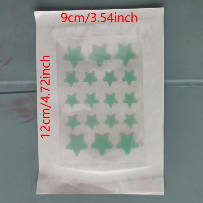 Acne Pimple Patches Hydrocolloid Green Stars Zit Face Stickers 18pcs 36pcs