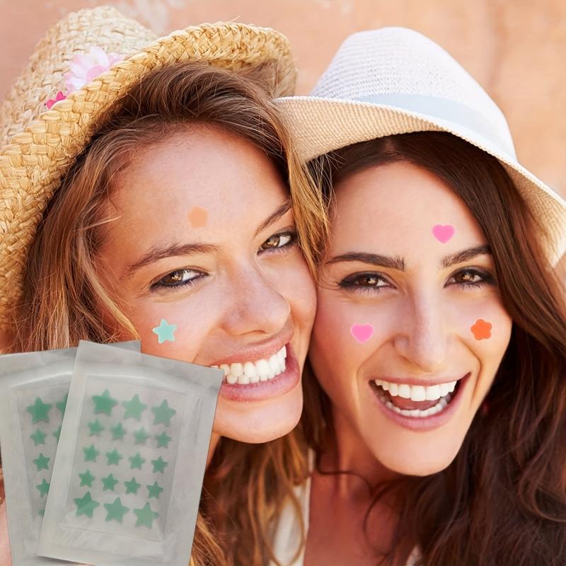 Acne Pimple Patches Hydrocolloid Green Stars Zit Face Stickers 18pcs 36pcs