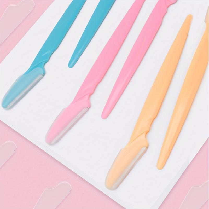 48 pcs Covered Eyebrow Razors for Women and Men - Smooth Peach Fuzz