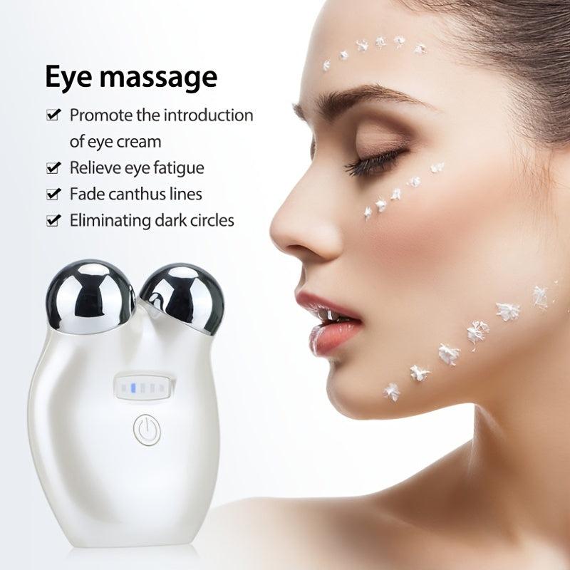 Microcurrent Facial Massager Beauty Instrument 5 Speed Roller Eye Massage
