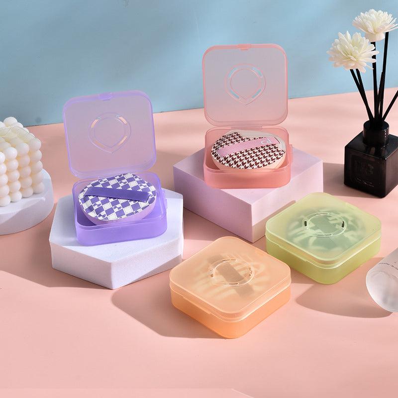 Large Powder Puff Storage Box Breathable Dust Proof