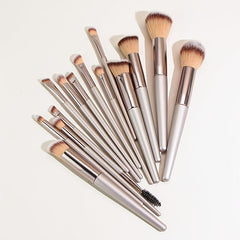 12-Piece Kabuki Makeup Brushes Set for Foundation Powder Blush Eyeshadow