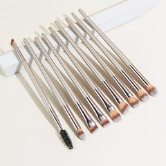12-Piece Kabuki Makeup Brushes Set for Foundation Powder Blush Eyeshadow