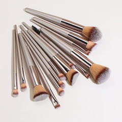 12-Piece Kabuki Makeup Brushes Set for Foundation Powder Blush Eyeshadow