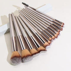 12-Piece Kabuki Makeup Brushes Set for Foundation Powder Blush Eyeshadow