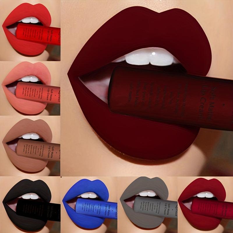 Matte Nude Lipstick in 34 Colors - High Pigmented & Waterproof Liquid