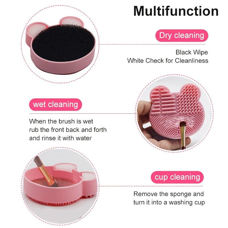 Make Up Brush Cleaner Pad Washing Brush Pad Cleaning Mat