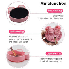 Make Up Brush Cleaner Pad Washing Brush Pad Cleaning Mat