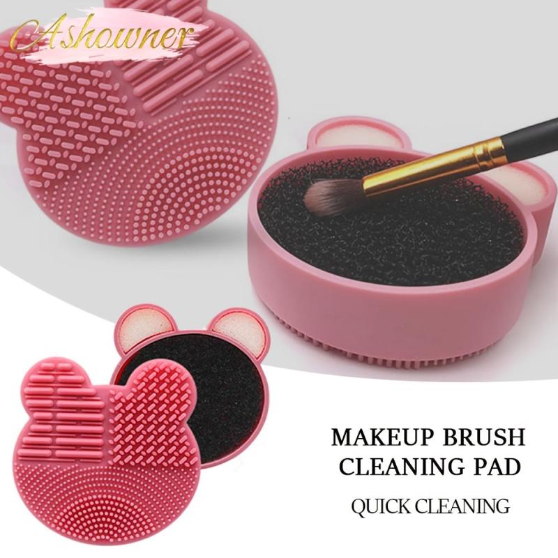 Make Up Brush Cleaner Pad Washing Brush Pad Cleaning Mat