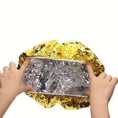 Hair Cap Heat Insulation Hat Salon Aluminum Foil Cap Deep Conditioning