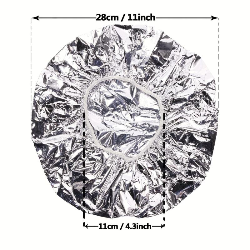 Hair Cap Heat Insulation Hat Salon Aluminum Foil Cap Deep Conditioning